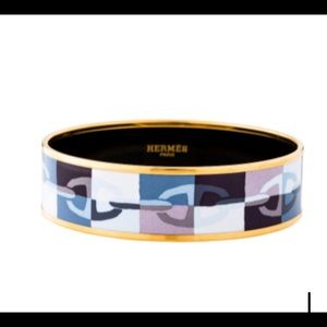 NWOT Authentic Hermes Wide enamel bracelet